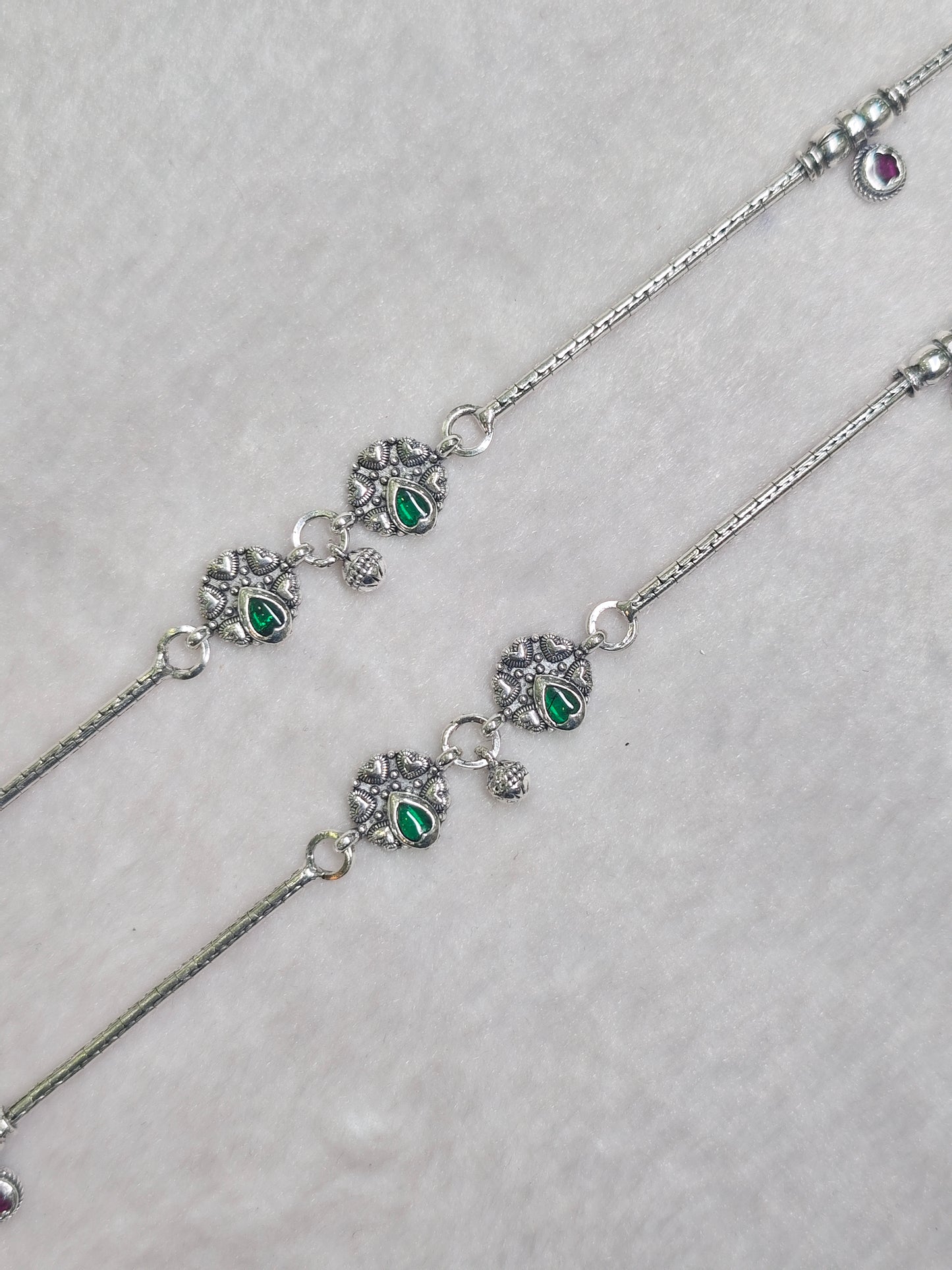 SILVER ANTIQUE ANKLET