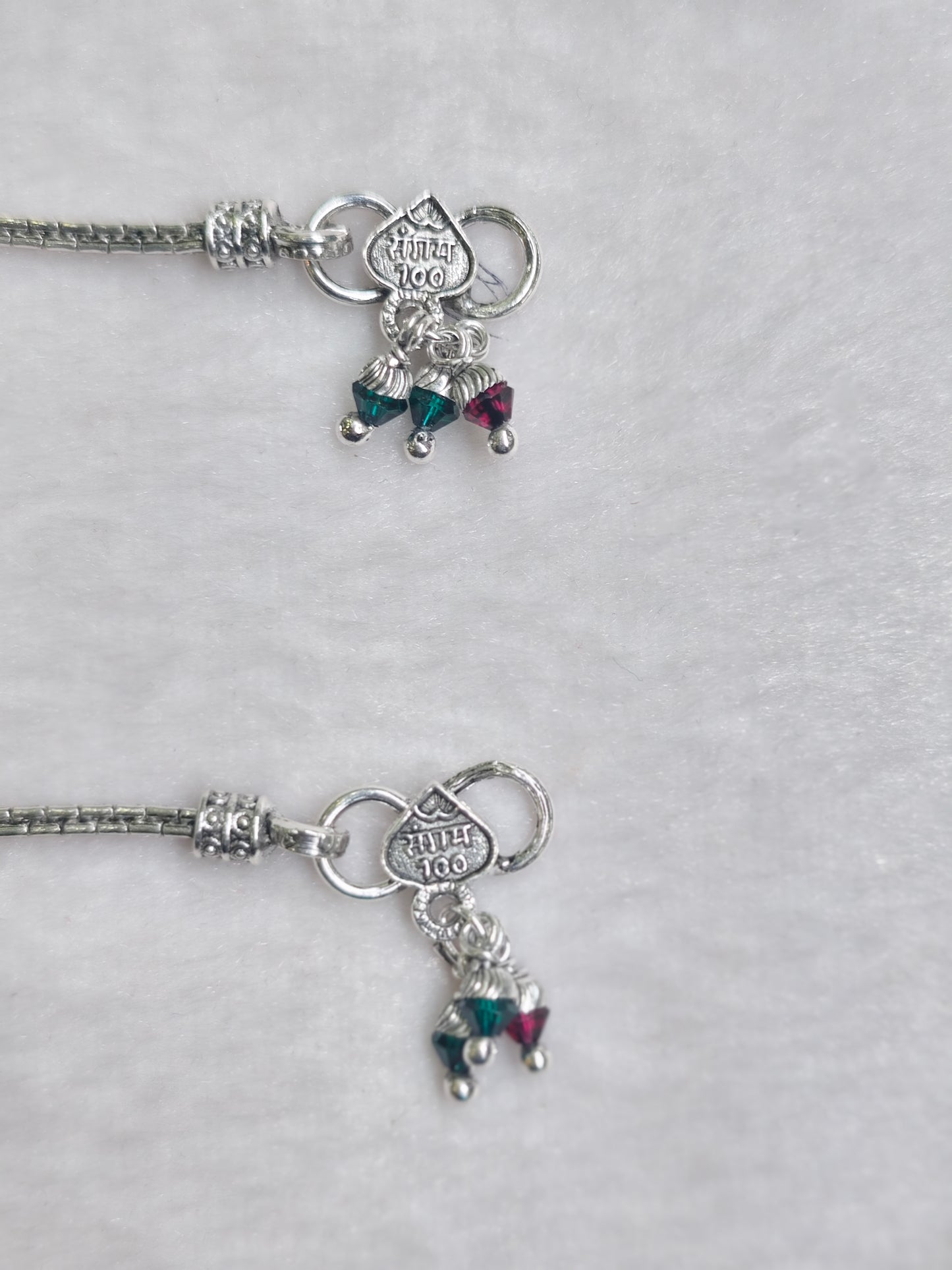 SILVER ANTIQUE ANKLET