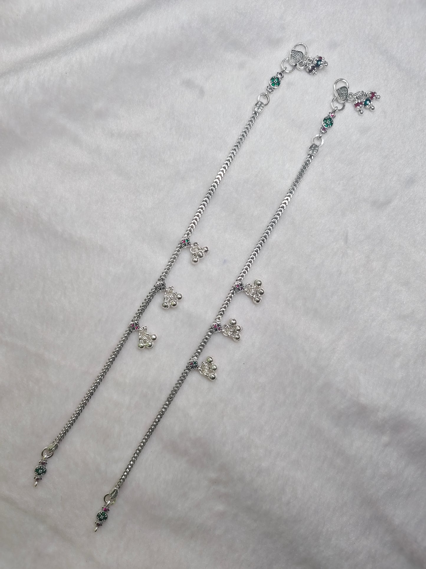 SILVER ANTIQE ANKLET