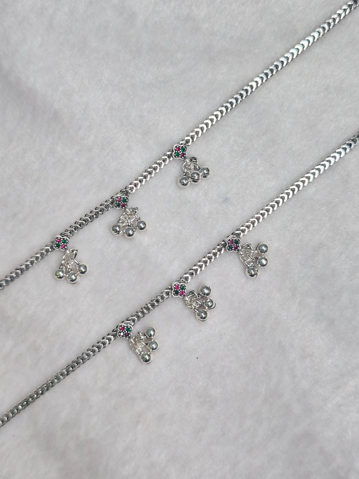 SILVER ANTIQE ANKLET