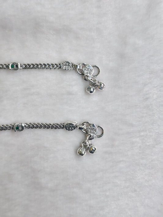 SILVER ANTIQUE ANKLET