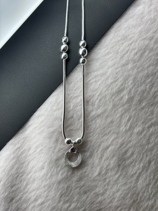 SILVER PENDANT CHAIN-12