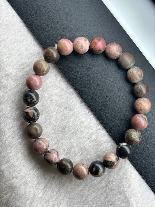 RHODONITE CRYSTAL BRACELET