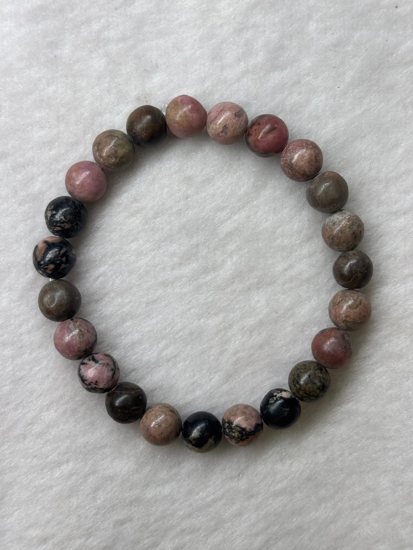 RHODONITE CRYSTAL BRACELET