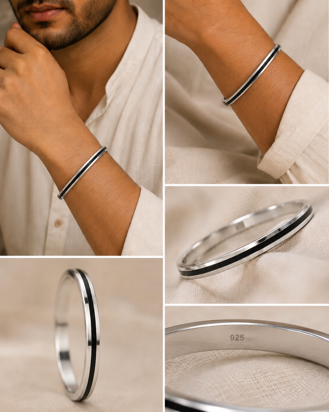 BLACK LINE-SILVER KADA