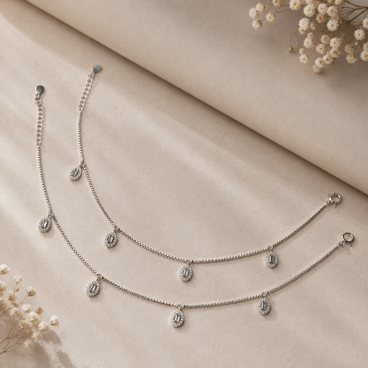 92.5 SILVER ANKLET