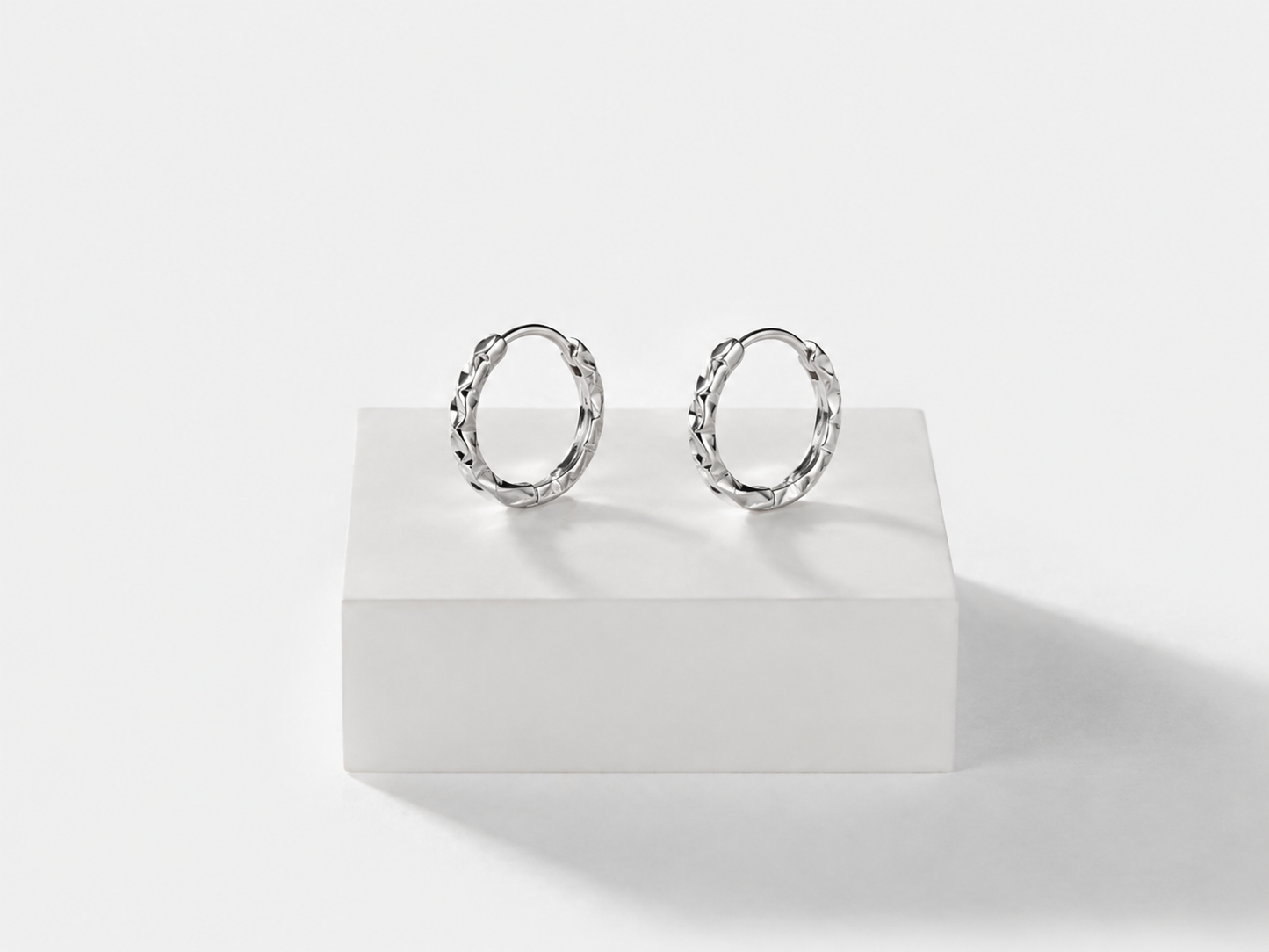 Premium Designer Silver Hoops