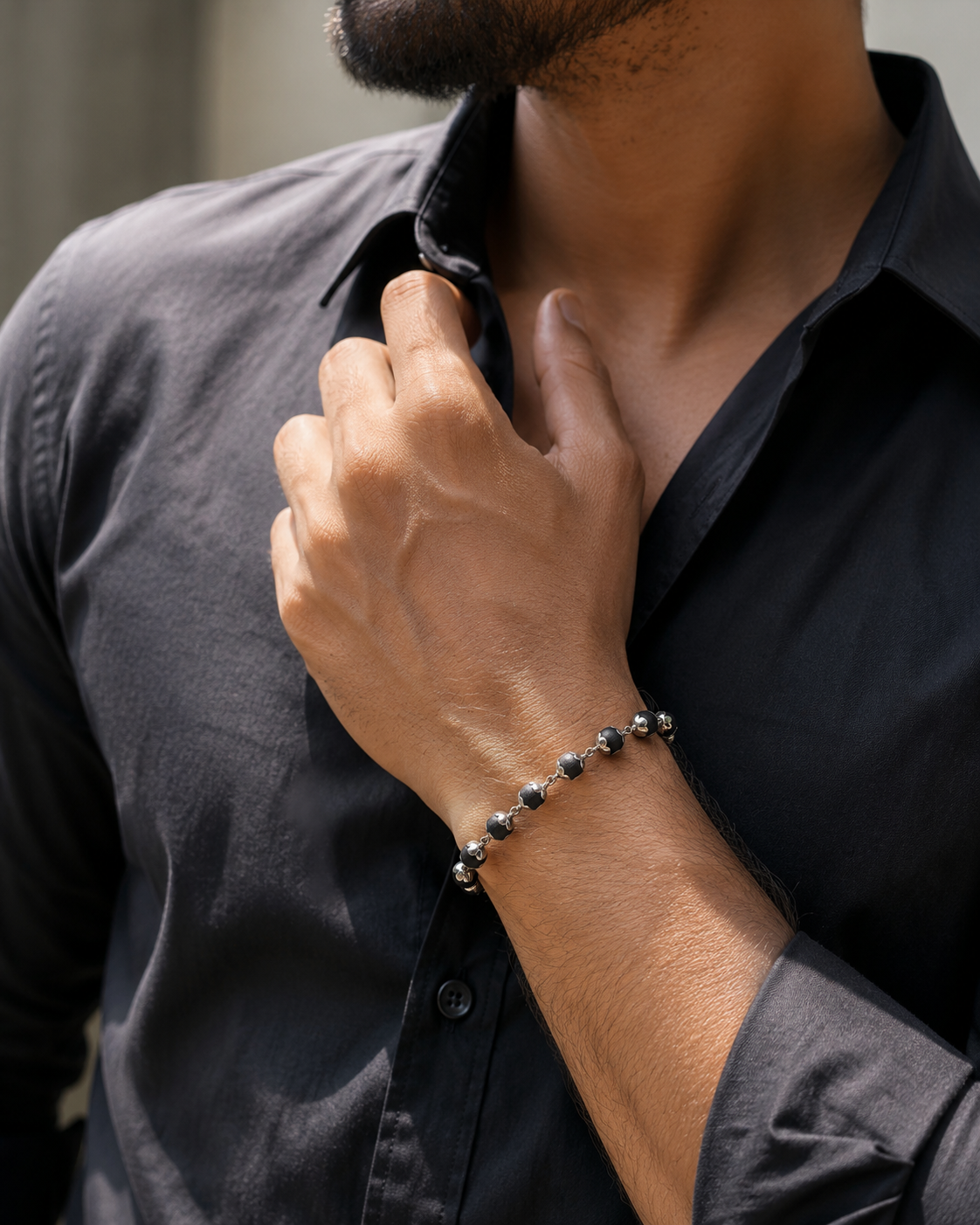 SILVER KARUNGALI BRACELET
