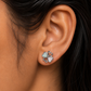 Elegant Floral 92.5 Silver Stud