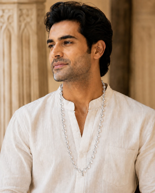 SILVER SPADIGAM MALAI