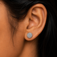 Classic Floral Silver Stud