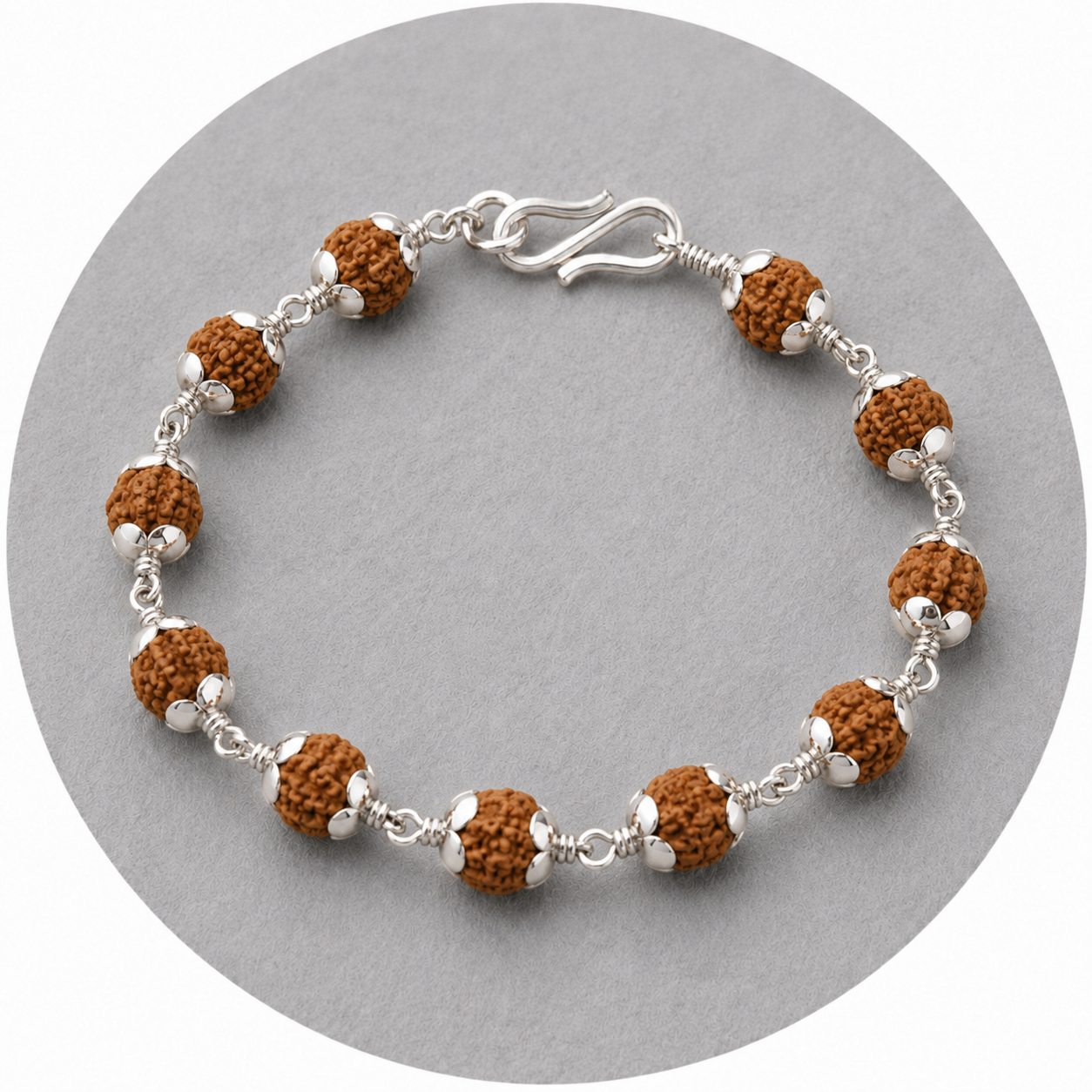SILVER RUDRAKSHA BRACELET