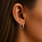 Elegant Sterling Silver Hoops