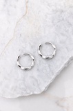 Classic High-Polish Silver Hoops