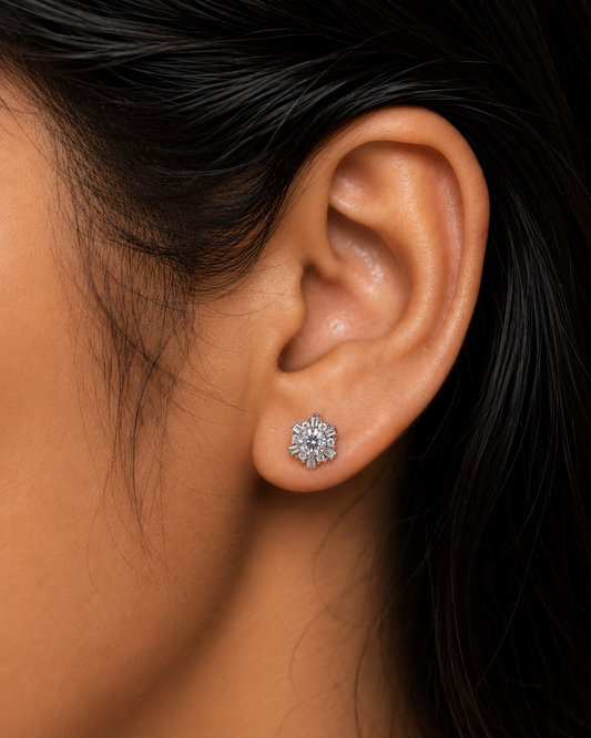 Graceful Floral Stud