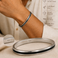 Black Line 92.5 Silver Kada for Men | Premium Silver Kada