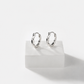 Classic High-Polish Silver Hoops