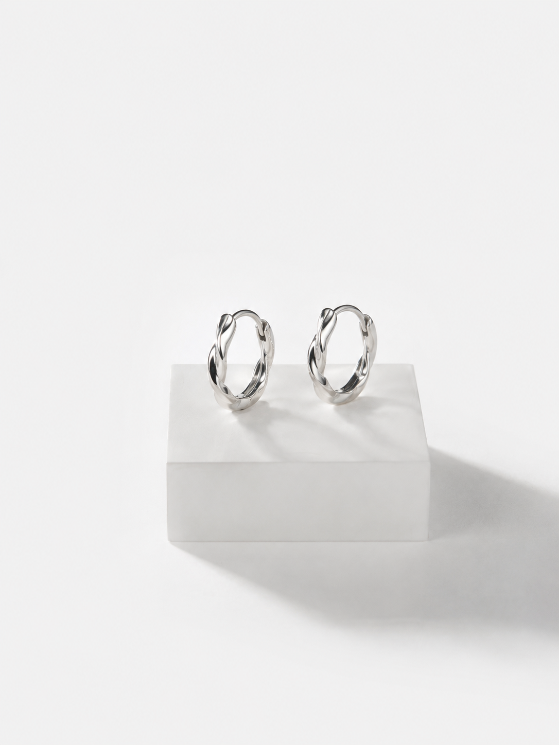 Classic High-Polish Silver Hoops
