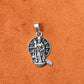 92.5 Silver Lord Murugan Vel Mayil Standing Dollar | Oxidised Silver