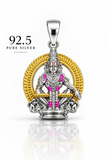 92.5 Silver Ayyappa Swamy Blessing Dollar | ZORKI