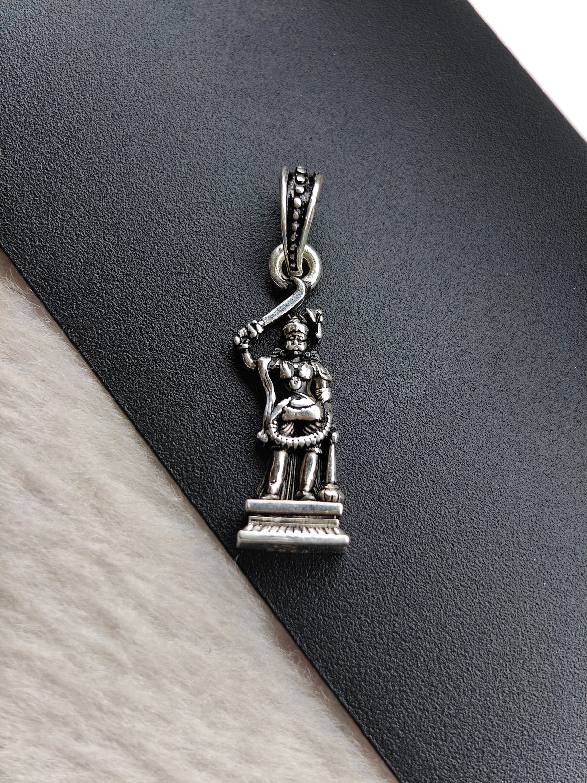 92.5 Silver Karuppasamy Swami Pendant | ZORKI