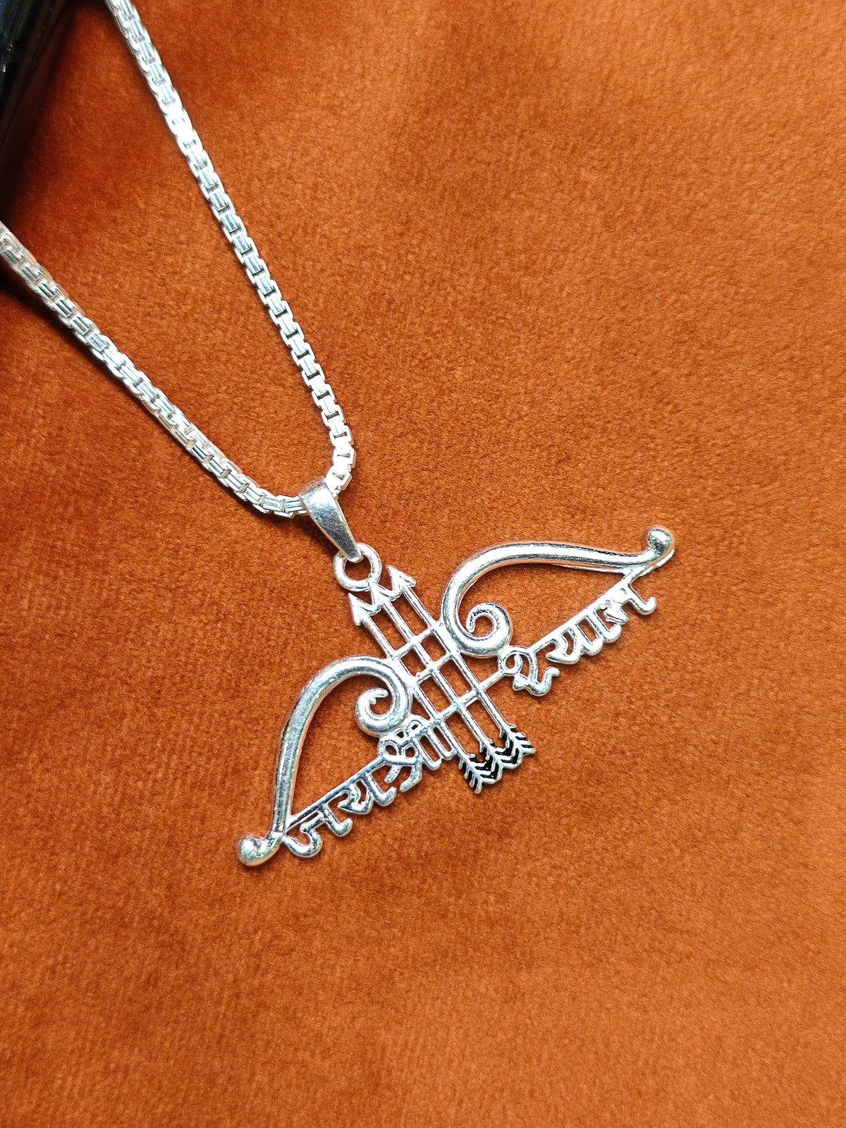 92.5 Silver Khatu Shyam Ji Pendant | ZORKI