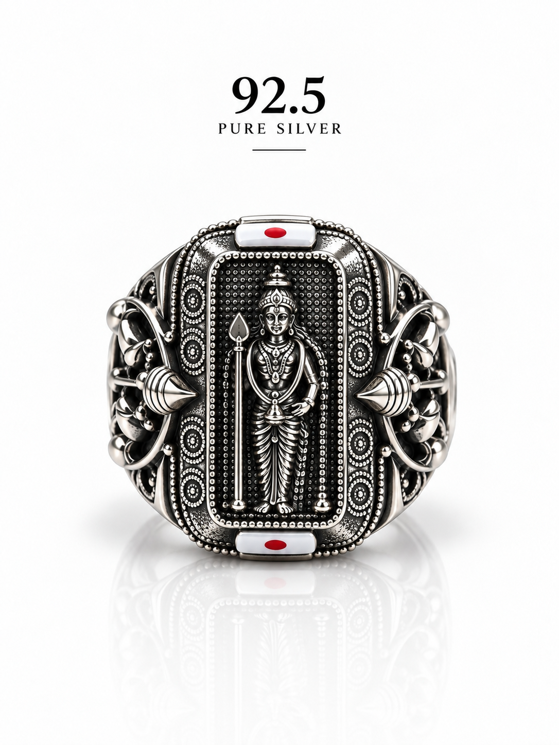 Raja Alangaram Murugan Ring – 92.5 Sterling Silver