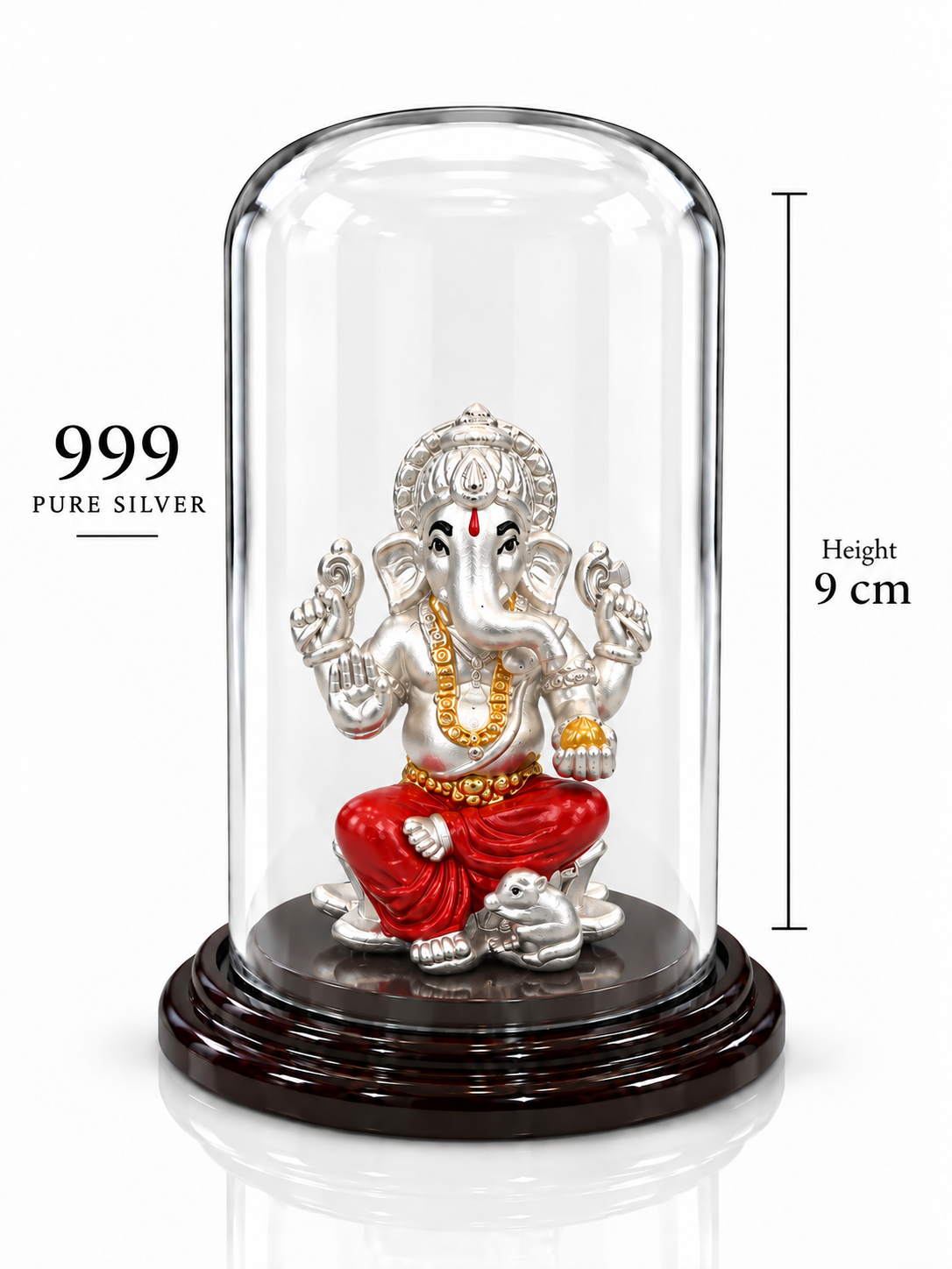 999 Pure Silver Ganesha Idol | ZORKI