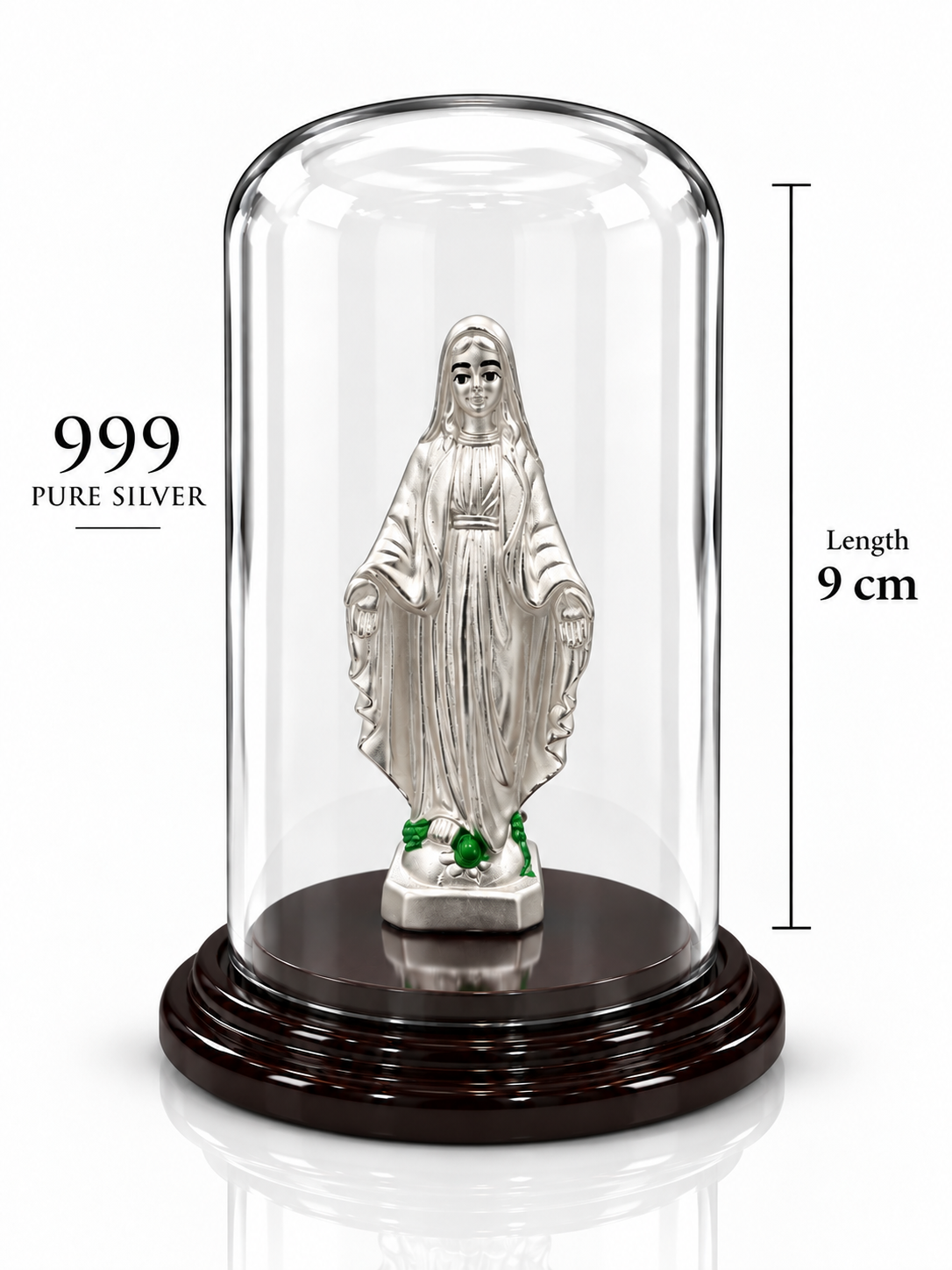 999 Pure Silver Mother Mary Idol | ZORKI