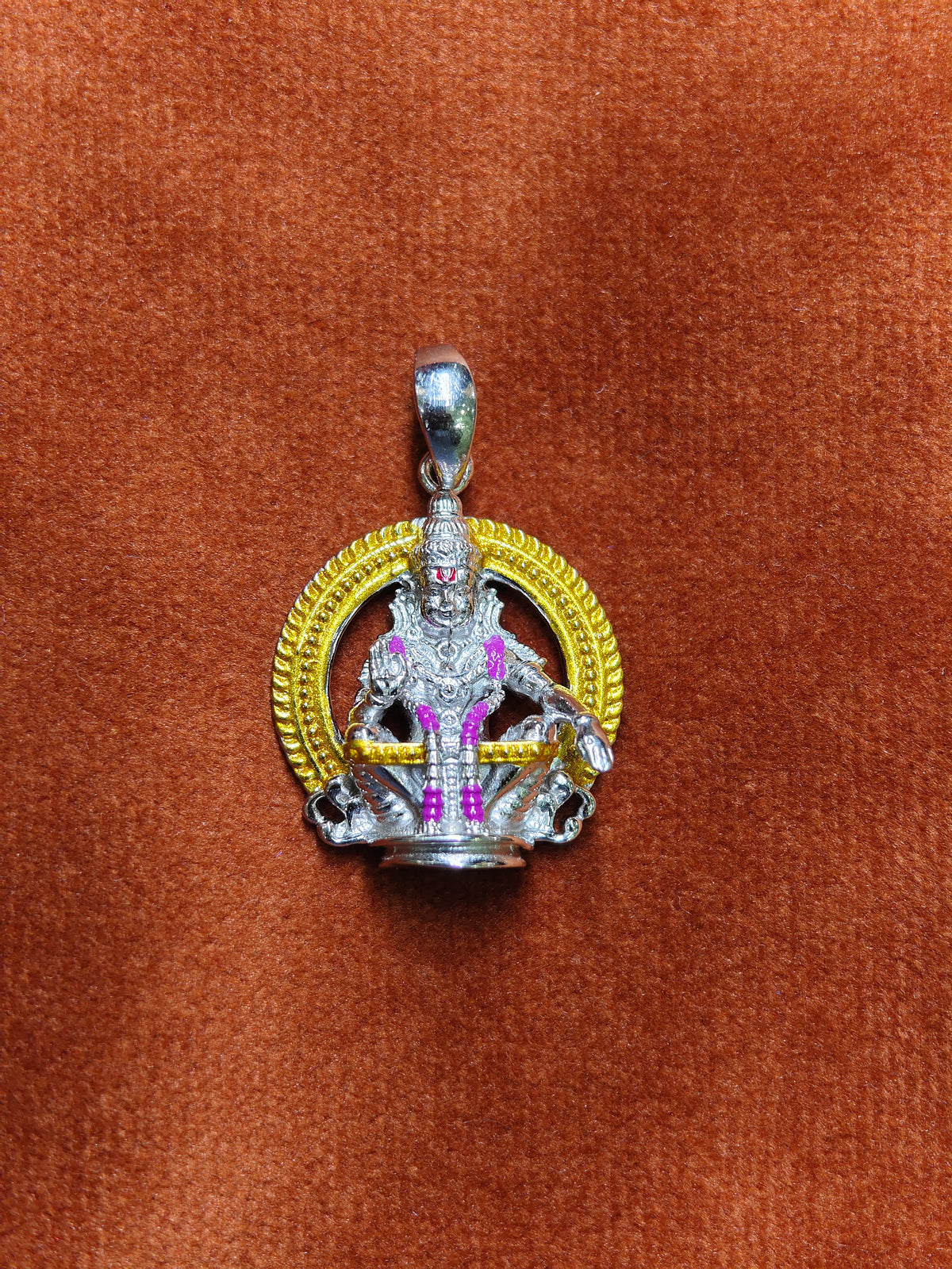92.5 Silver Ayyappa Swamy Blessing Dollar | ZORKI