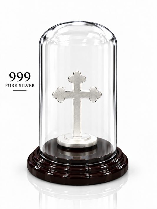 999 Pure Silver Christian Cross Idol | ZORKI