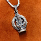 92.5 Silver Lord Ayyappa 3D Antique Dollar | ZORKI