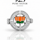 Bjp Silver Button Holder | ZORKI