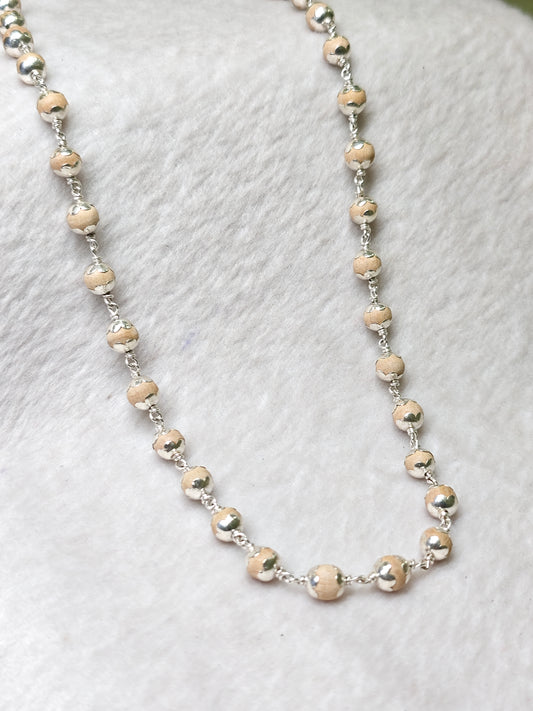 Tulsi Mala with Silver Cups – 108 Beads | ZORKI