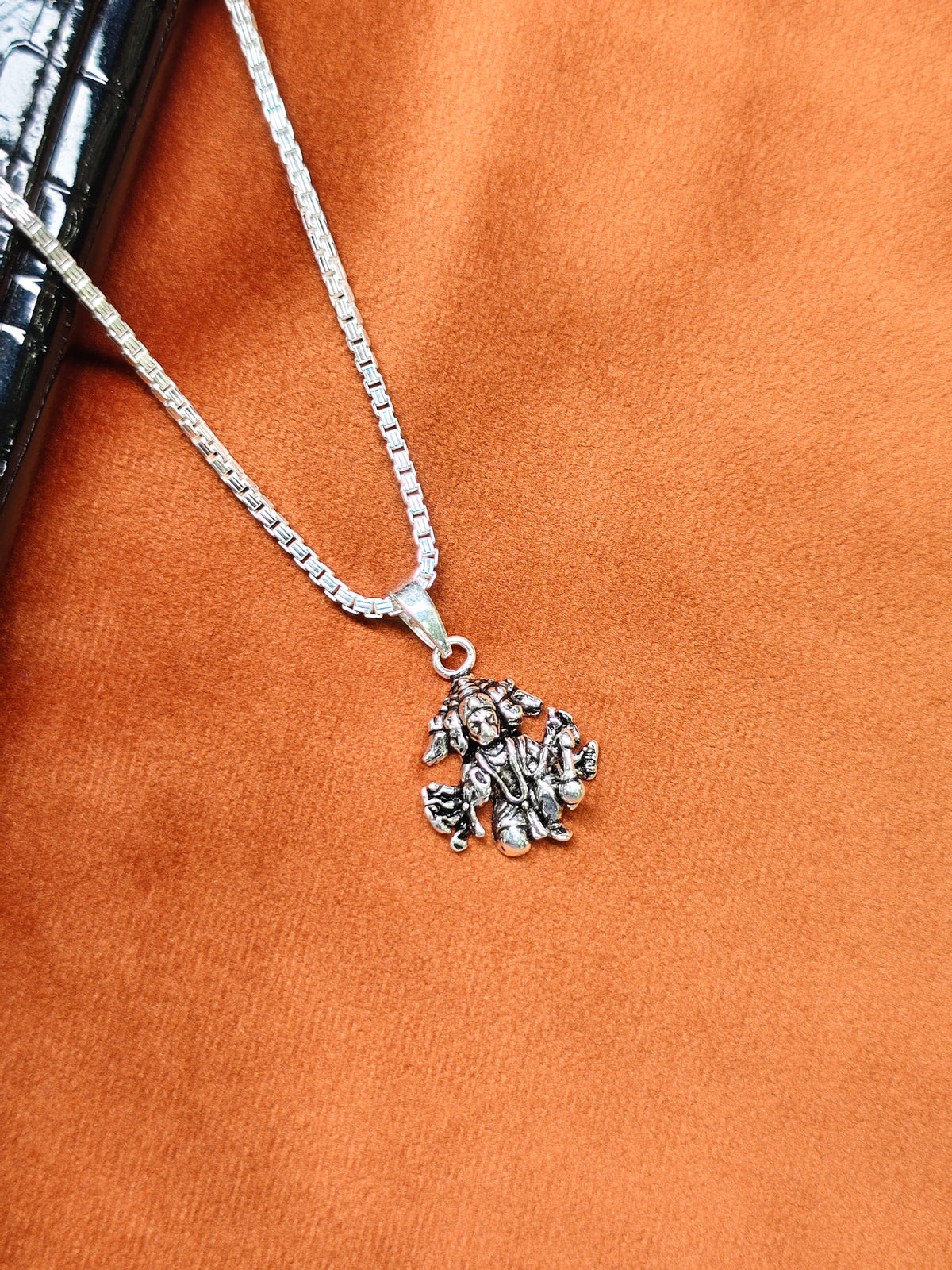 92.5 Silver Panch Mukhi Hanuman Pendant | ZORKI