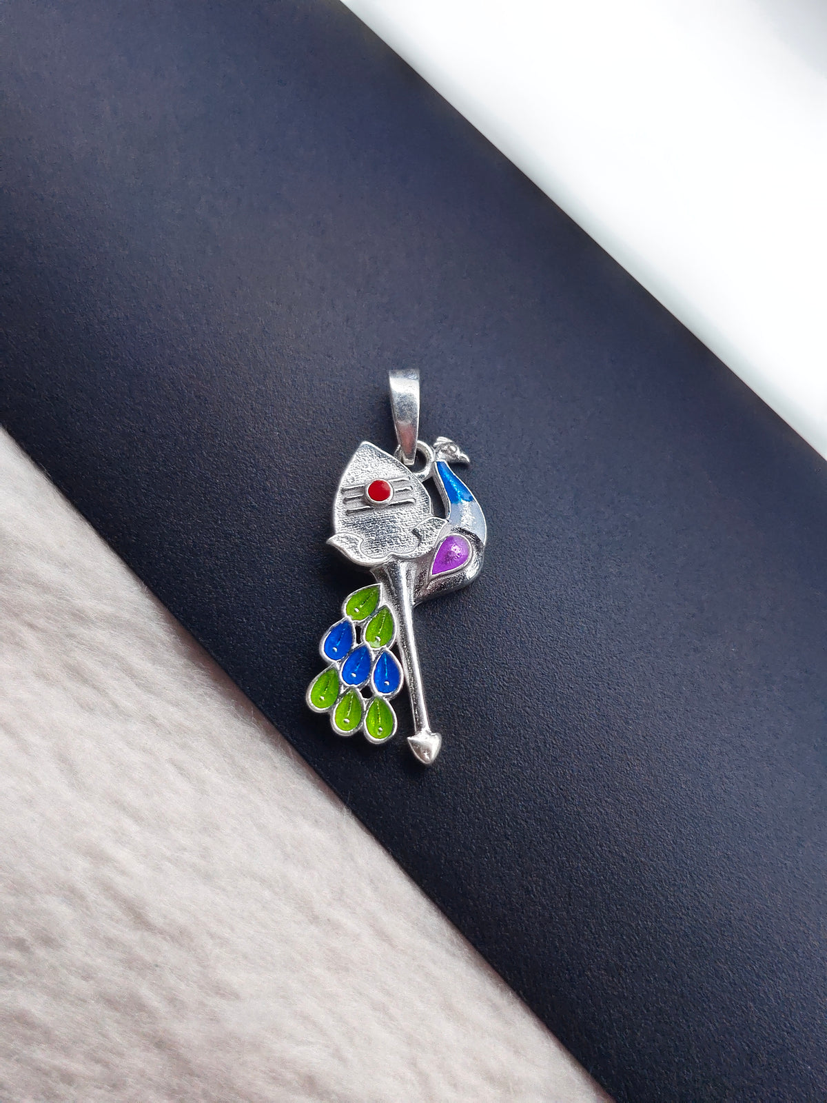 92.5 Silver Vel Mayil Murugan Divine Pendant | ZORKI