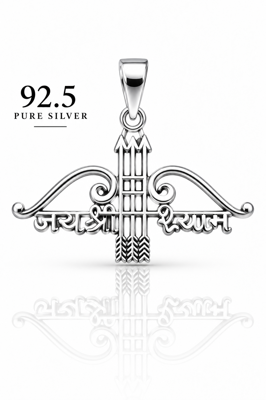 92.5 Silver Khatu Shyam Ji Pendant | ZORKI
