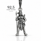 92.5 Silver Karuppu Samy Dollar | Kaval Deivam Pendant | ZORKI