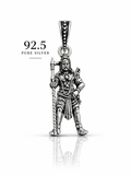 92.5 Silver Karuppu Samy Dollar | Kaval Deivam Pendant | ZORKI