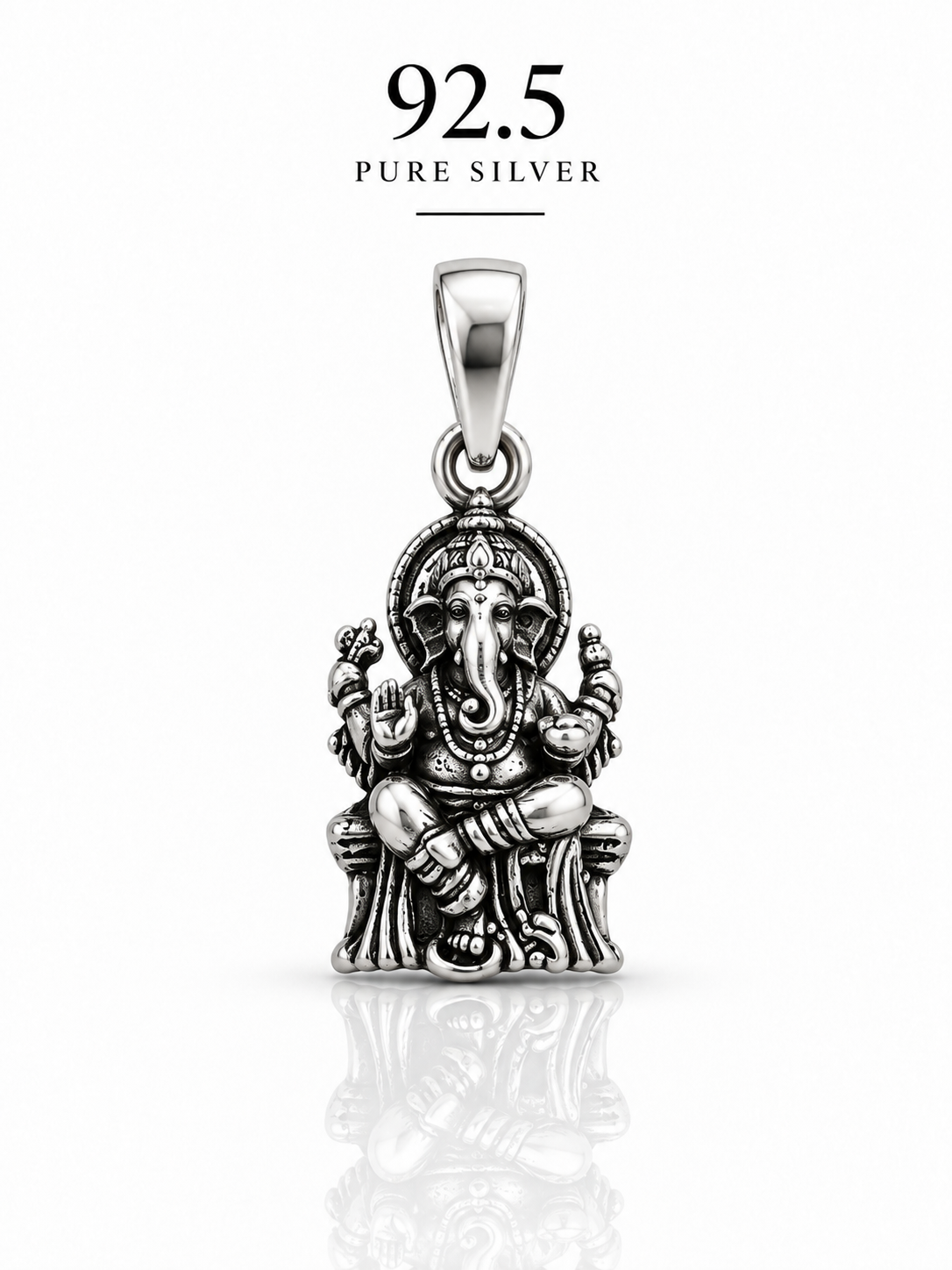 92.5 Silver Vinayagar Ganesh Dollar | ZORKI