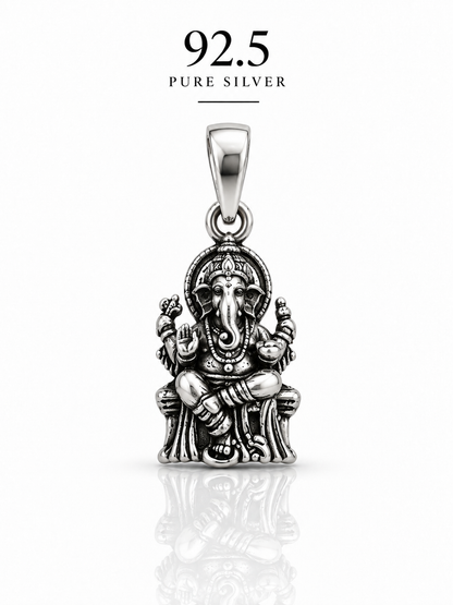 92.5 Silver Vinayagar Ganesh Dollar | ZORKI