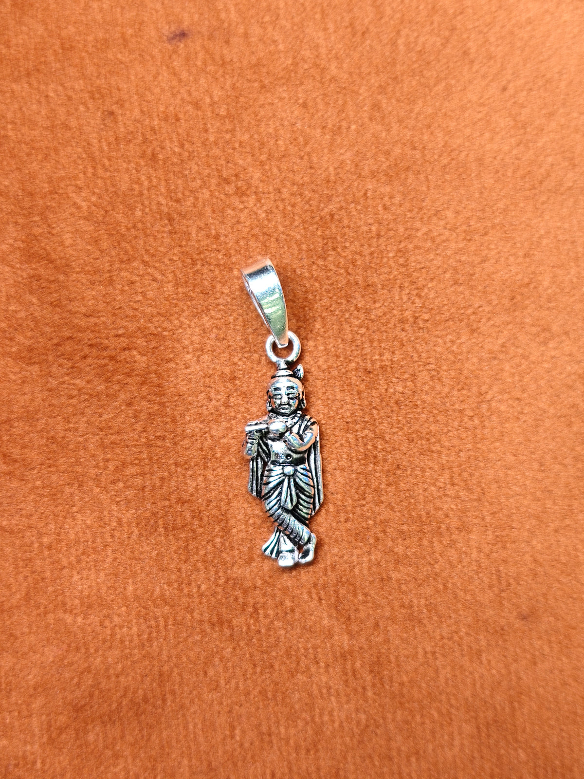 92.5 Silver Lord Krishna Flute Dollar | Krishna Pendant