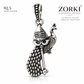 92.5 Silver Vel Mayil Pendant | Oxidised Silver
