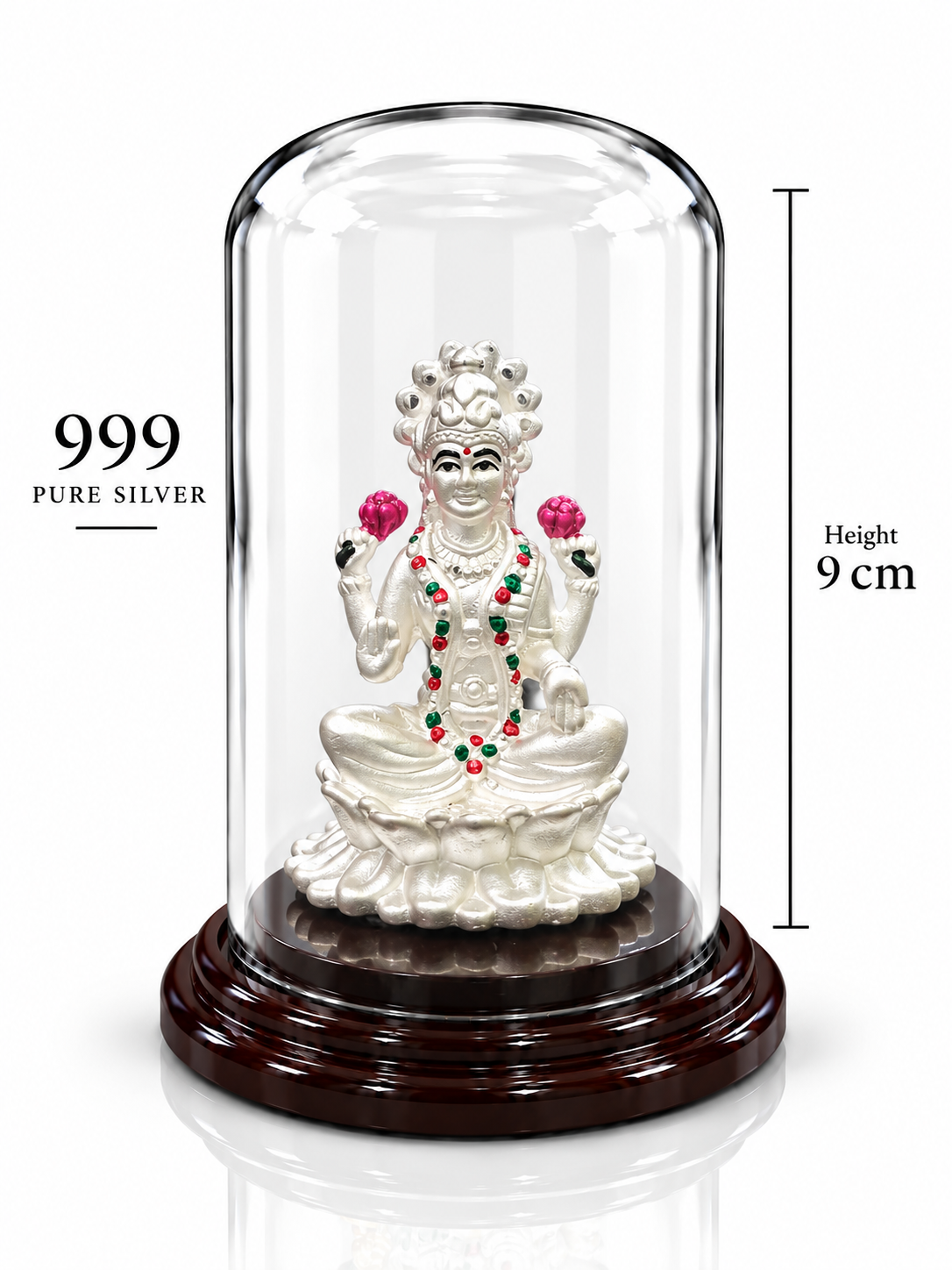 999 Pure Silver Lakshmi Devi Idol | ZORKI