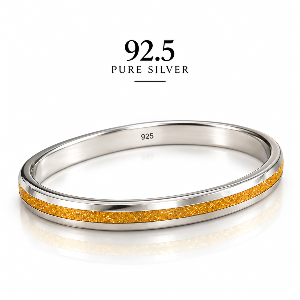 Gold Line 92.5 Silver Kada for Men – Premium Finish