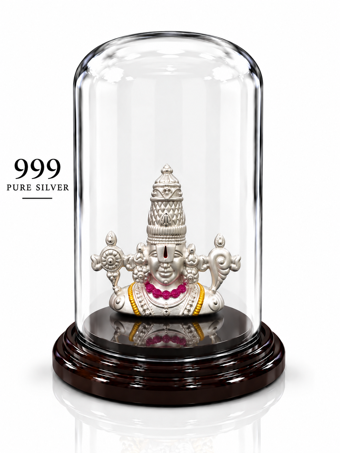 999 Pure Silver Tirupathi Balaji Idol | ZORKI