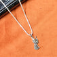 92.5 Silver Vel Mayil Pendant | Oxidised Silver