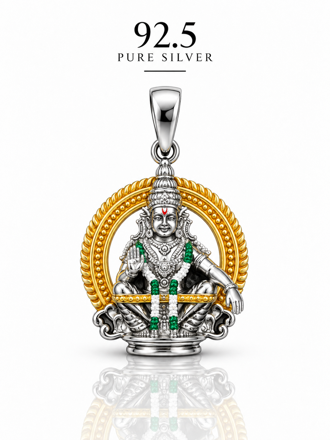 92.5 Silver Ayyappa Divine Dollar | ZORKI