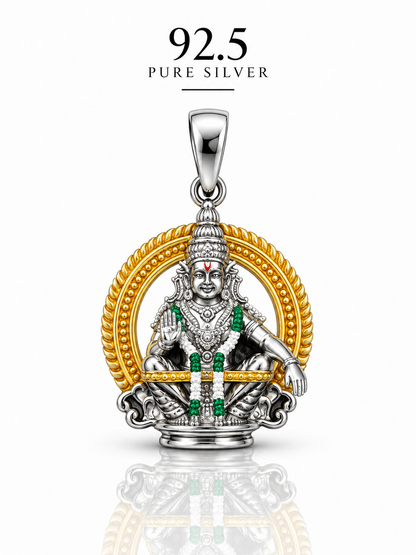 92.5 Silver Ayyappa Divine Dollar | ZORKI