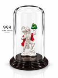 999 Pure Silver Lord Hanuman Lifting Mountain Idol | ZORKI